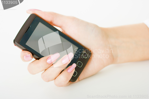 Image of hand with the phone