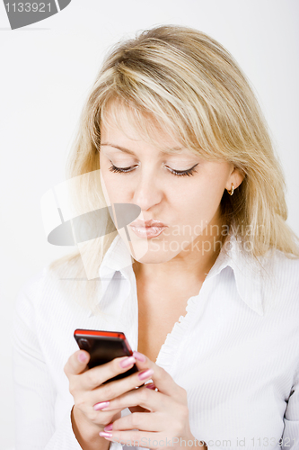 Image of girl with a mobile phone
