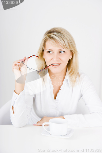 Image of girl in office