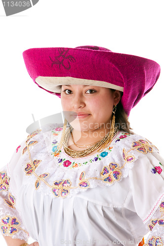 Image of Beautiful ethnic latin Indian woman