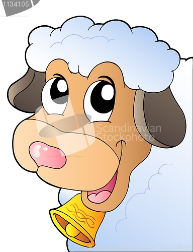 Image of Cartoon lurking sheep