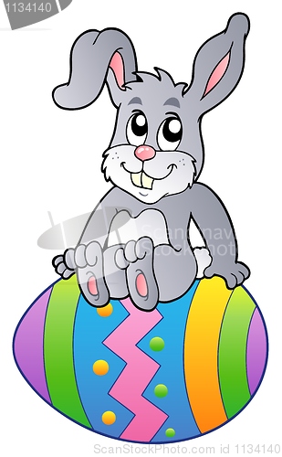 Image of Bunny on Easter egg