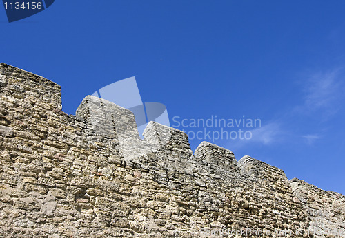 Image of Merlons of an old fortress wall