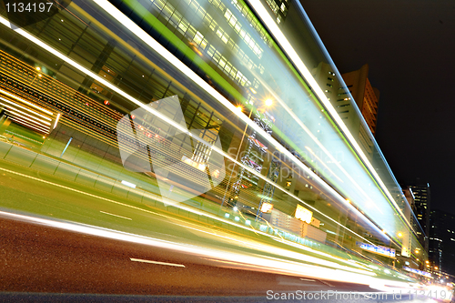 Image of modern city at night