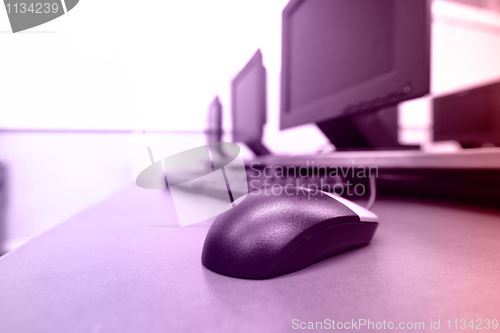 Image of workplace room with computers