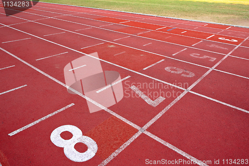 Image of lanes of running track