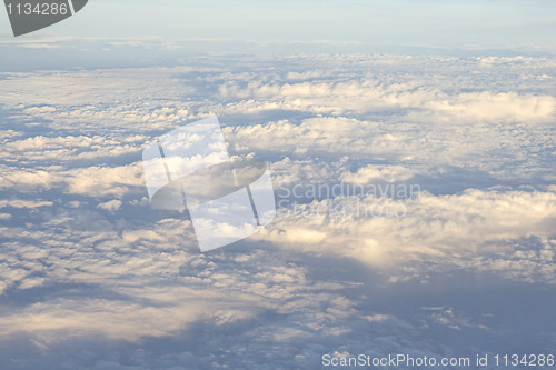 Image of Clouds, view from airplane