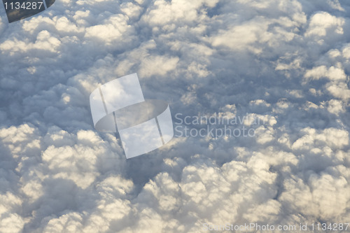 Image of Clouds, view from airplane