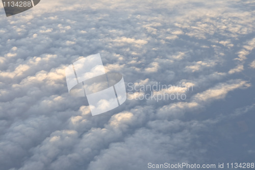 Image of Clouds, view from airplane