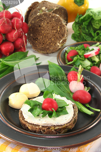Image of Wild garlic canapé