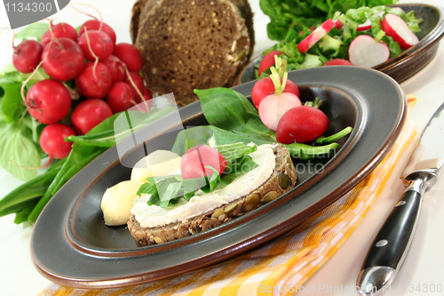 Image of Wild garlic canapé