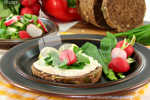 Image of Wild garlic canapé