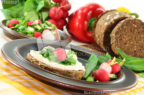 Image of Wild garlic canapé