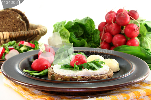 Image of Wild garlic canapé