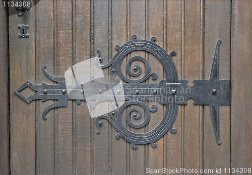 Image of Decorative door hinge