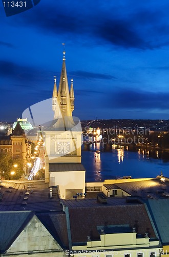 Image of Night Cityscape - Prague