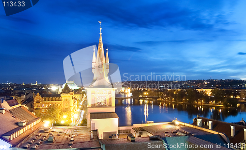 Image of Night Cityscape - Prague