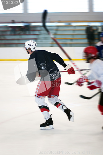 Image of Hockey Players On the Ice