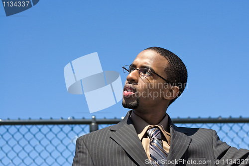 Image of Business Man Looking Left