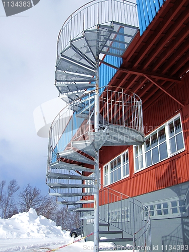 Image of Spiral fire escape