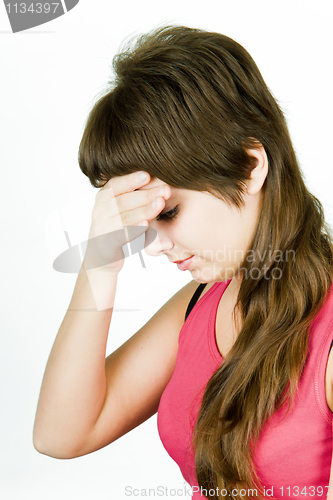 Image of headache girl