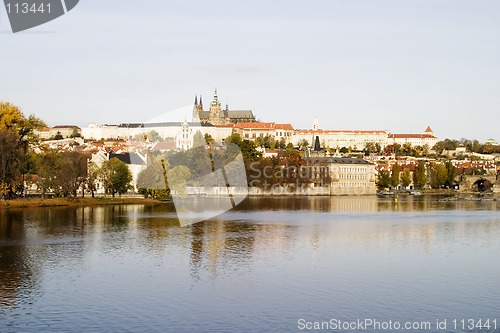 Image of Prague Castle and River