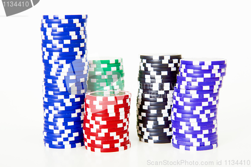 Image of stack of poker chips