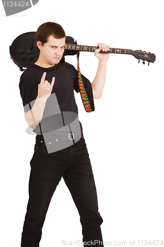 Image of musician with a guitar