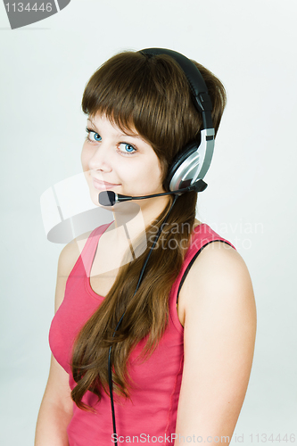 Image of girl in headphones