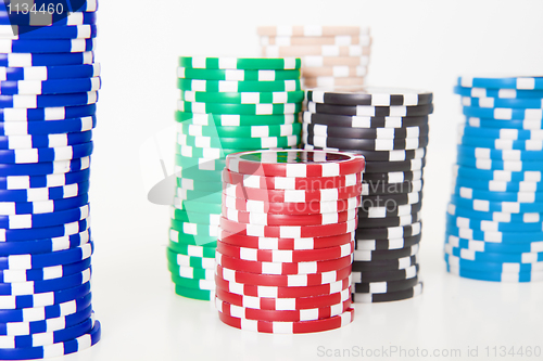 Image of stack of poker chips