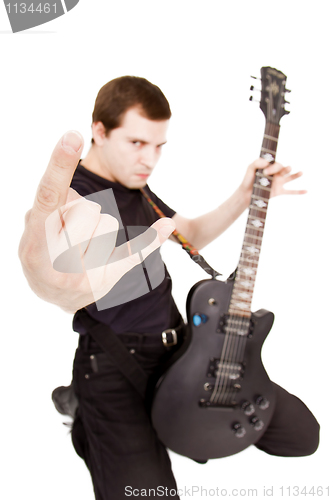 Image of formidable guitarist