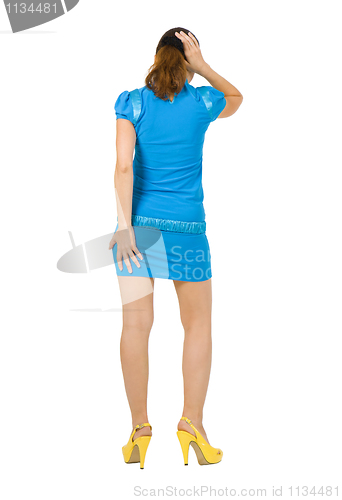 Image of girl in a blue dress