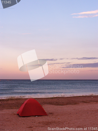 Image of Tent on a beach