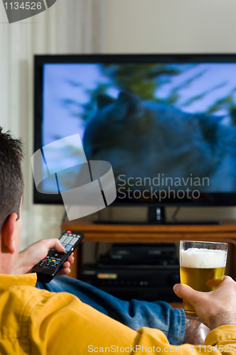 Image of Watching television