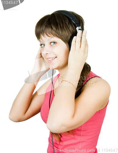 Image of teenager in the headphones