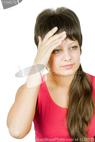 Image of headache girl