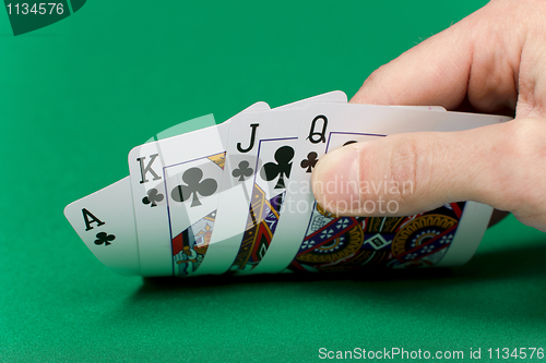 Image of hand with the cards