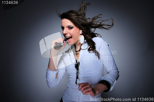 Image of Beautiful Girl and music