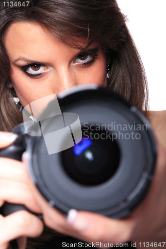 Image of Woman With Camera