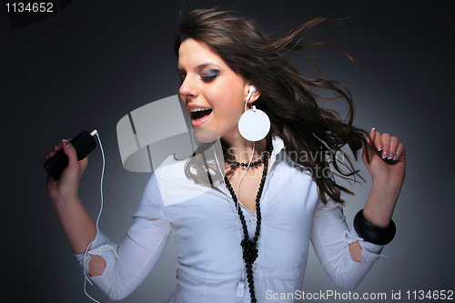 Image of Beautiful Girl and music