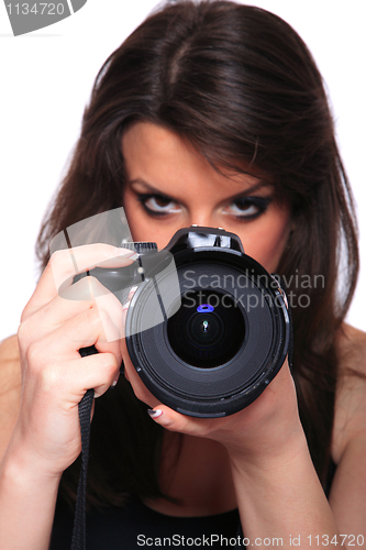 Image of Woman With Camera