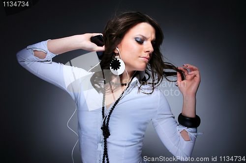 Image of Beautiful Girl and music