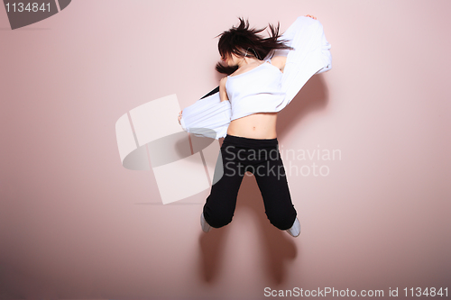 Image of modern dancer poses