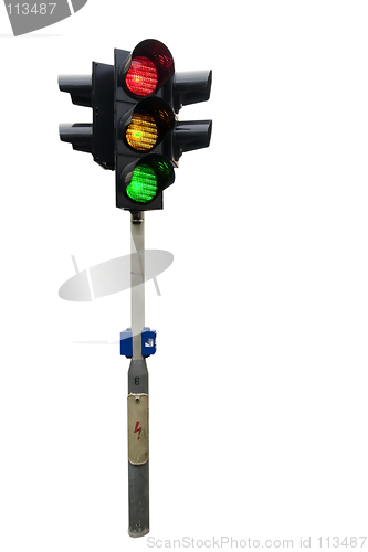 Image of Traffic Light Isolated