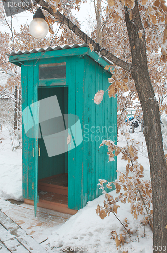 Image of Outhouse or outdoor bathroom 