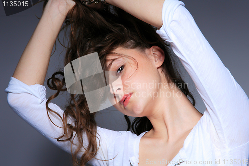 Image of Portrait of glamour woman