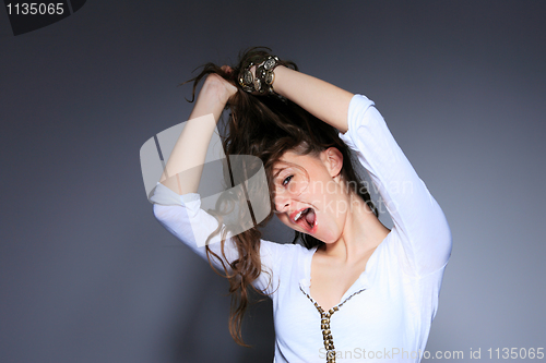 Image of Portrait of glamour woman