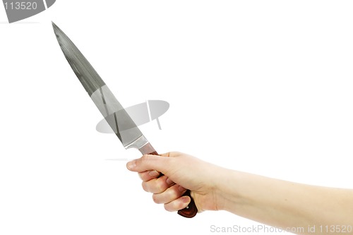 Image of Large Knife in Hand