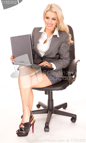 Image of  blonde businesswoman