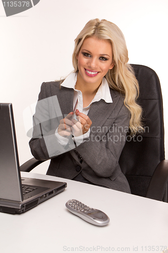 Image of Woman at desk